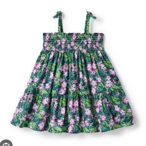 Janie and Jack Leilani Hibiscus Smocked Sundress